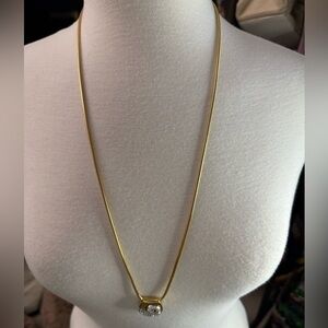 GIVENCHY Vintage necklace 1978 gold crystal EXTREMELY Rare